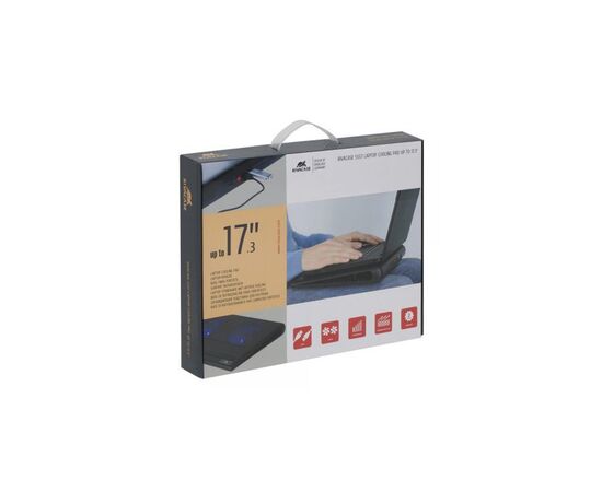 Подставка для ноутбука RivaCase до 17,3" black (5557 black), изображение 7 Подставка для ноутбука RivaCase до 17,3" black (5557 black), изображение 7