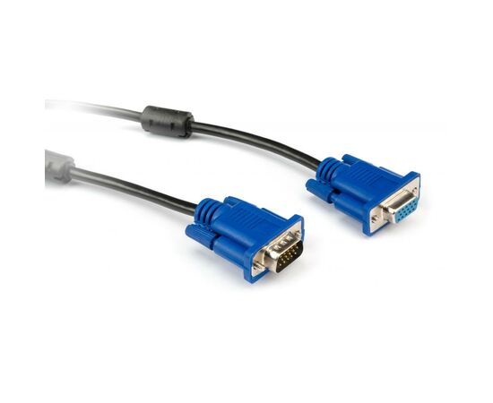 Кабель мультимедийный VGA 1.8m M-F Vinga (VCPVGAMF1.8), изображение 2 Кабель мультимедийный VGA 1.8m M-F Vinga (VCPVGAMF1.8), изображение 2