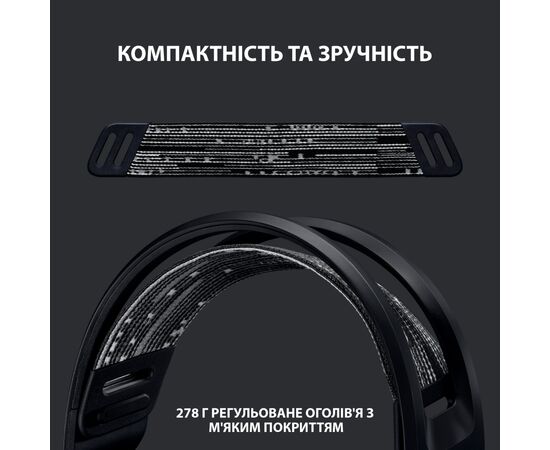 Наушники Logitech G733 Lightspeed Wireless RGB Gaming Headset Black (981-000864), изображение 2 Наушники Logitech G733 Lightspeed Wireless RGB Gaming Headset Black (981-000864), изображение 2