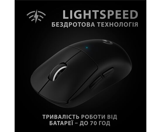 Мышка Logitech G Pro X Superlight Wireless Black (910-005880), изображение 4 Мышка Logitech G Pro X Superlight Wireless Black (910-005880), изображение 4