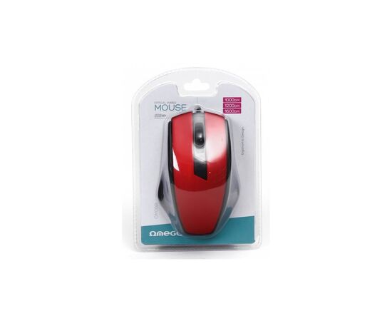 Мышка Omega OM-08 USB Red (OM08R), изображение 5 Мышка Omega OM-08 USB Red (OM08R), изображение 5