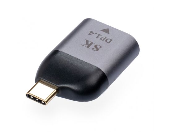 Переходник Type-C Male to DP 1.4 8K60Hz compact Vinga (VCPATCDP4C), изображение 2 Переходник Type-C Male to DP 1.4 8K60Hz compact Vinga (VCPATCDP4C), изображение 2
