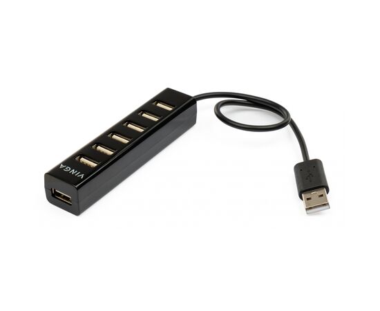 Концентратор Vinga USB2.0 to 7*USB2.0 HUB (VHA2A7), изображение 2 Концентратор Vinga USB2.0 to 7*USB2.0 HUB (VHA2A7), изображение 2