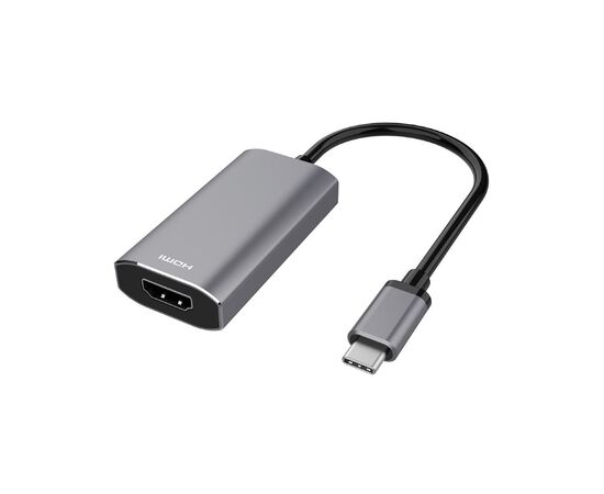Переходник USB-C to HDMI 2.1, 0.21m, space grey 2E (2E-W1409)