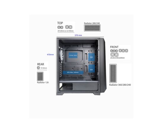 Корпус Xilence XG131_X712.RGB, зображення 6 Корпус Xilence XG131_X712.RGB, зображення 6