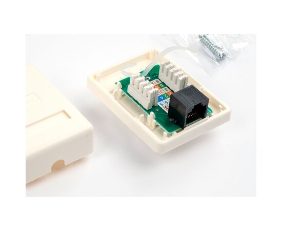 Компьютерная розетка RJ45x1 UTP cat.5e 8P8C Vinga (VCPRJ45O1NE), изображение 4 Компьютерная розетка RJ45x1 UTP cat.5e 8P8C Vinga (VCPRJ45O1NE), изображение 4