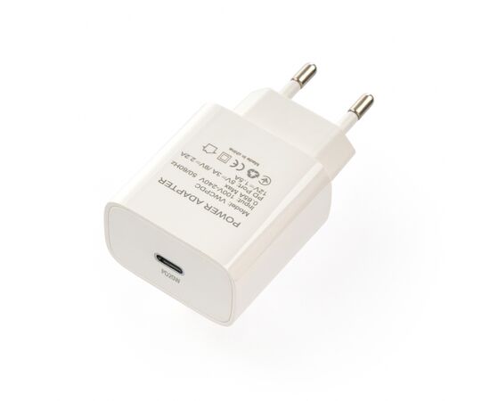 Зарядное устройство Vinga PD Type-C 20W Charger white (VWCPDC), изображение 3 Зарядное устройство Vinga PD Type-C 20W Charger white (VWCPDC), изображение 3
