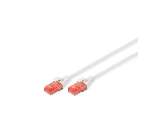 Патч-корд 1м, CAT 6 UTP, AWG 26/7, Cu, LSZH, white Digitus (DK-1617-010/WH)