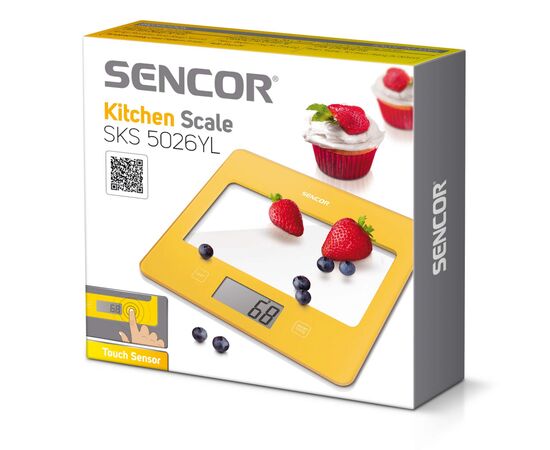 Весы кухонные Sencor SKS 5026YL, изображение 6 Весы кухонные Sencor SKS 5026YL, изображение 6