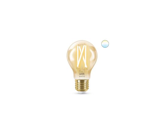 Умная лампочка WiZ E27 7W(50W 640Lm) A60 2000-5000К филаментная Wi-Fi (929003017401), изображение 2 Умная лампочка WiZ E27 7W(50W 640Lm) A60 2000-5000К филаментная Wi-Fi (929003017401), изображение 2