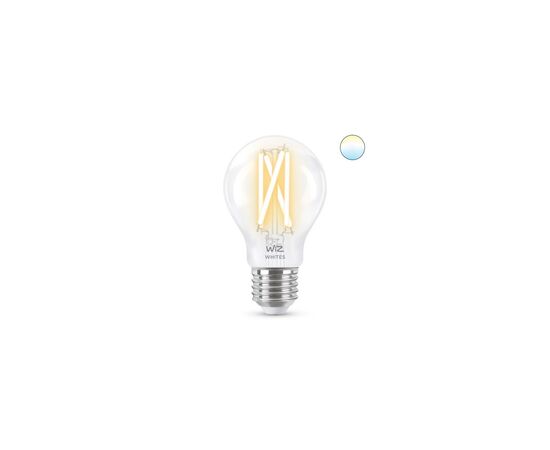 Розумна лампочка WiZ E27 7W(60W 806Lm) A60 2700-6500 філаментна Wi-Fi (929003017201), зображення 2 Розумна лампочка WiZ E27 7W(60W 806Lm) A60 2700-6500 філаментна Wi-Fi (929003017201), зображення 2