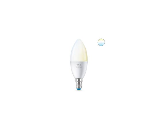 Умная лампочка WiZ E14 (40W 400Lm) C37 2700-6500K Wi-Fi (929002448702), изображение 2 Умная лампочка WiZ E14 (40W 400Lm) C37 2700-6500K Wi-Fi (929002448702), изображение 2