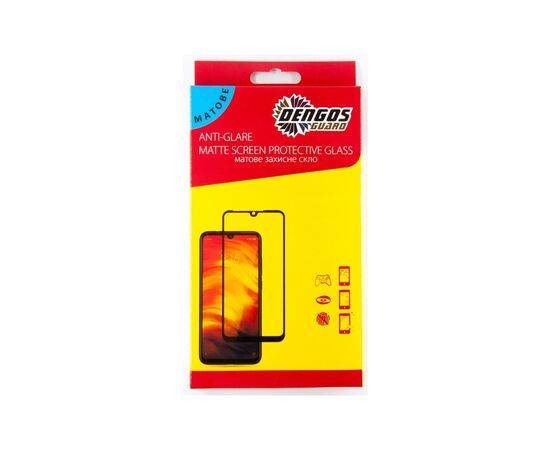 Стекло защитное Dengos Full Glue Matte для iPhone 12/12 Pro (black) (TGFG-MATT-38)