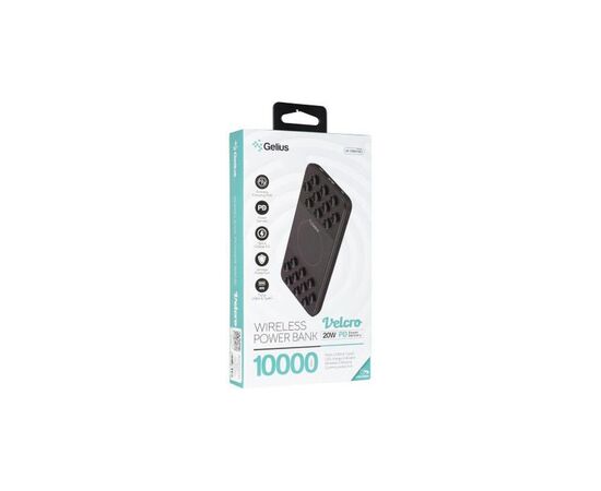 Батарея универсальная Gelius Pro Velcro GP-PBW1120 10000mAh Black (00000087399), изображение 12 Батарея универсальная Gelius Pro Velcro GP-PBW1120 10000mAh Black (00000087399), изображение 12