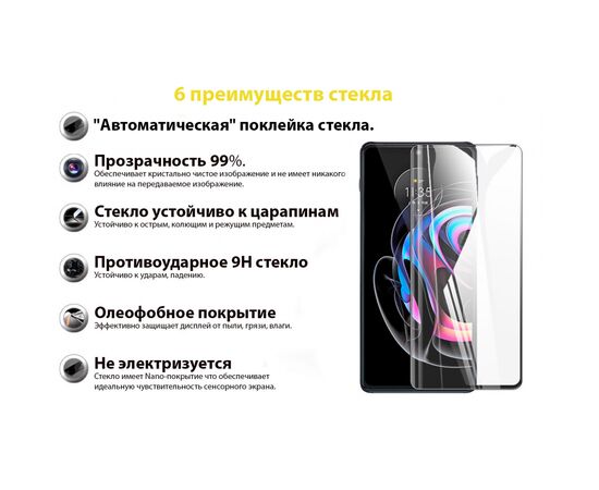 Стекло защитное BeCover Motorola Moto Edge 20 / 20 Pro Black (706897), изображение 3 Стекло защитное BeCover Motorola Moto Edge 20 / 20 Pro Black (706897), изображение 3