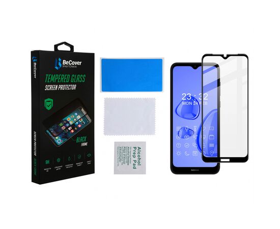 Стекло защитное BeCover Nokia C30 Black (706903), изображение 2 Стекло защитное BeCover Nokia C30 Black (706903), изображение 2
