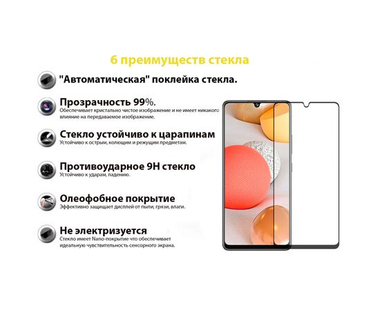 Стекло защитное BeCover Samsung Galaxy M22 SM-M225 Black (706907), изображение 5