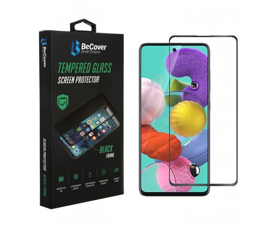 Стекло защитное BeCover Samsung Galaxy M52 SM-M526 Black (706905)