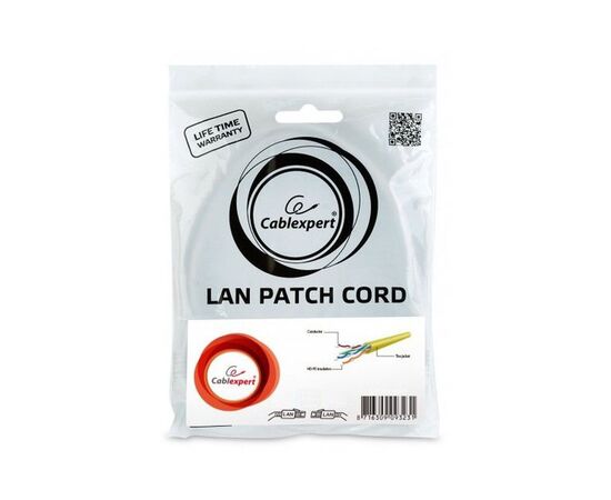 Патч-корд 1м UTP cat 6 CCA yellow Cablexpert (PP6U-1M/Y), изображение 4 Патч-корд 1м UTP cat 6 CCA yellow Cablexpert (PP6U-1M/Y), изображение 4