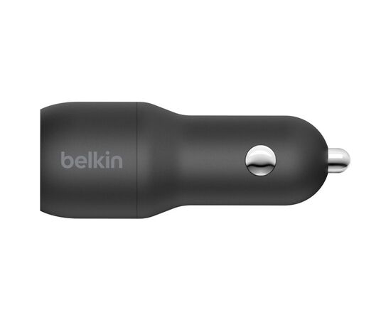 Зарядное устройство Belkin Car Charger (24W) Dual USB-A, USB-A - USB-C, 1m, black (CCE001BT1MBK), изображение 3 Зарядное устройство Belkin Car Charger (24W) Dual USB-A, USB-A - USB-C, 1m, black (CCE001BT1MBK), изображение 3