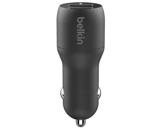 Зарядное устройство Belkin Car Charger (24W) Dual USB-A, USB-A - USB-C, 1m, black (CCE001BT1MBK), изображение 4 Зарядное устройство Belkin Car Charger (24W) Dual USB-A, USB-A - USB-C, 1m, black (CCE001BT1MBK), изображение 4