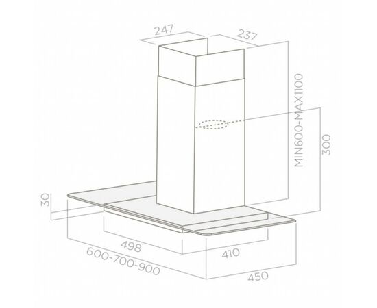 Вытяжка кухонная Elica FLAT GLASS PLUS IX/A/60, изображение 2 Вытяжка кухонная Elica FLAT GLASS PLUS IX/A/60, изображение 2