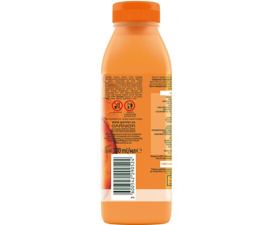 Шампунь Garnier Fructis Папая суперфуд відновлення 350 мл (3600542290524), зображення 2 Шампунь Garnier Fructis Папая суперфуд відновлення 350 мл (3600542290524), зображення 2