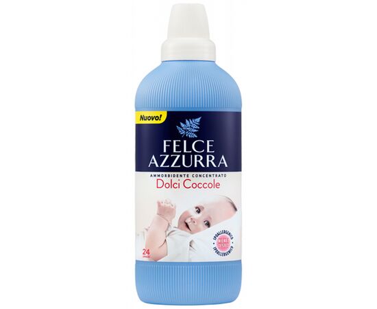 Кондиціонер для білизни Felce Azzurra Dolci Coccole концентрований пом'якшувач 600 мл (8001280030888)