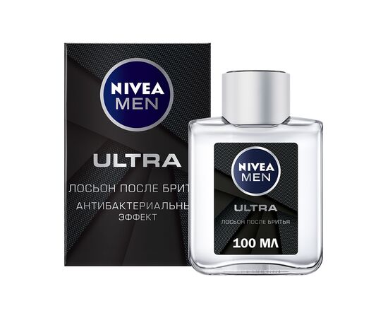 Лосьон после бритья Nivea Men Ultra с активированным углем 100 мл (4005900495341), изображение 2 Лосьон после бритья Nivea Men Ultra с активированным углем 100 мл (4005900495341), изображение 2