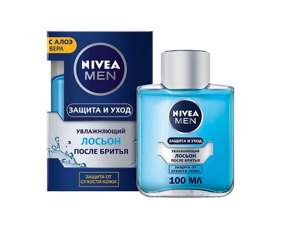 Лосьон после бритья Nivea Men с алоэ вера и провитамином В5 100 мл (4005900369017), изображение 2 Лосьон после бритья Nivea Men с алоэ вера и провитамином В5 100 мл (4005900369017), изображение 2