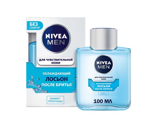 Лосьон после бритья Nivea Men Охлаждающий для чувствительной кожи 100 мл (4005808925957), изображение 2 Лосьон после бритья Nivea Men Охлаждающий для чувствительной кожи 100 мл (4005808925957), изображение 2