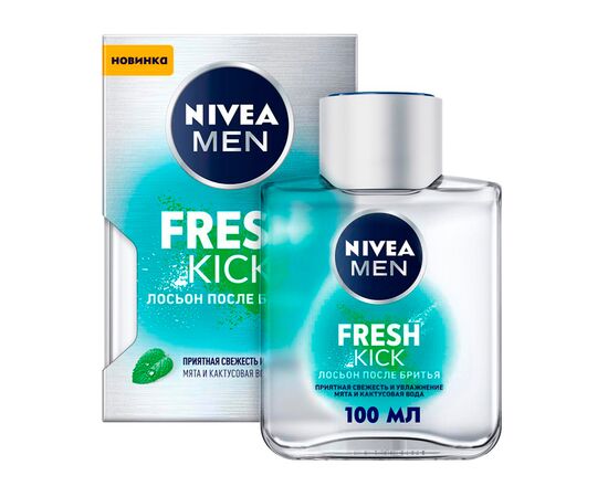 Лосьон после бритья Nivea Men Fresh Kick 100 мл (4005900843258), изображение 2 Лосьон после бритья Nivea Men Fresh Kick 100 мл (4005900843258), изображение 2