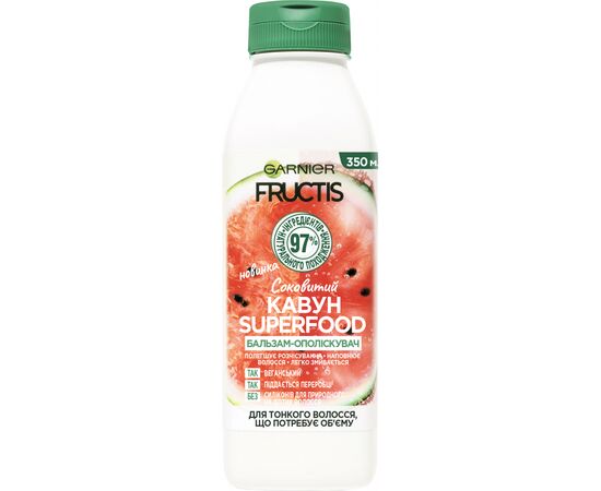 Кондиционер для волос Garnier Fructis Superfood Сочный Арбуз для тонких волос 350 мл (3600542389228)