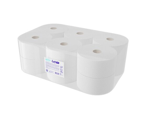 Туалетная бумага SoffiPRO Optimal целлюлозная 130 м 2 слоя 12 рулонов (4820003834596)