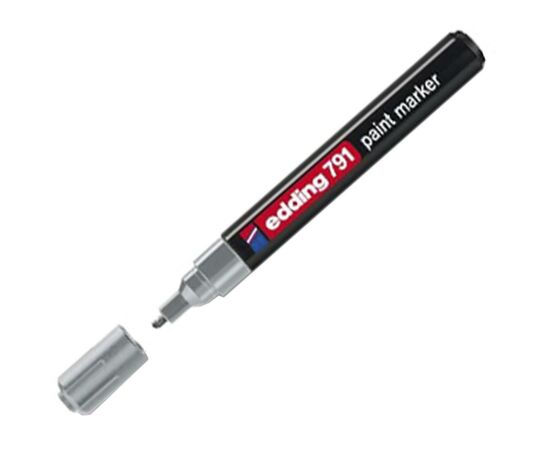 Маркер Edding Paint e-791 1-2 мм, round tip, silver (791/13)