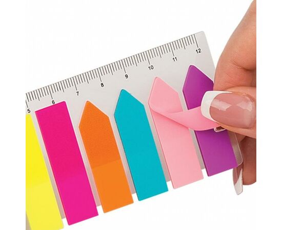 Стикер-закладка Buromax Plastic bookmarks 45x12mm, 8*25шт, neon (BM.2307-98), изображение 3 Стикер-закладка Buromax Plastic bookmarks 45x12mm, 8*25шт, neon (BM.2307-98), изображение 3