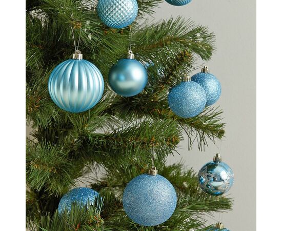 Елочная игрушка ColorWay Merry Christmas mix 16шт (8см) LIGHT BLUE_OEM (CW-MCB816LB_OEM), изображение 3 Елочная игрушка ColorWay Merry Christmas mix 16шт (8см) LIGHT BLUE_OEM (CW-MCB816LB_OEM), изображение 3