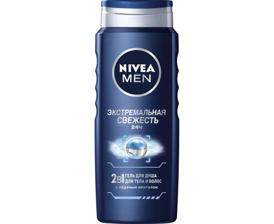 Гель для душу Nivea Men Екстремальна свіжість 2в1 з ментолом 500 мл (4005900845993)
