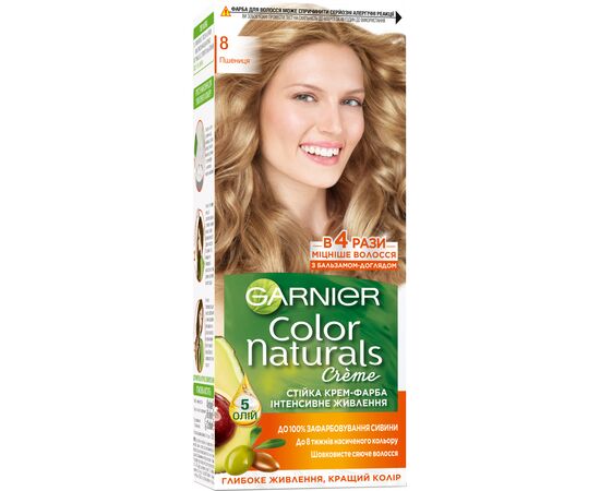 Краска для волос Garnier Color Naturals 8 Глубокий пшеничный 110 мл (3600540676771)