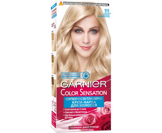 Краска для волос Garnier Color Sensation 111 Серебряный ультраблонд 110 мл (3600541135949)