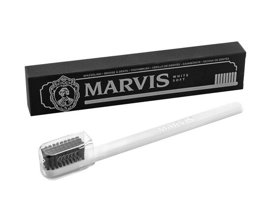 Зубная щетка Marvis с мягкой щетиной Белая (8004395110742)