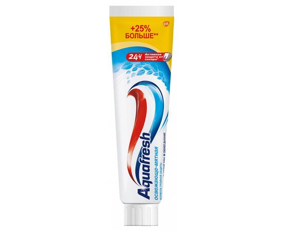 Зубна паста Aquafresh Освіжаюче-м'ятна без упаковки 125 мл (5000469151010)