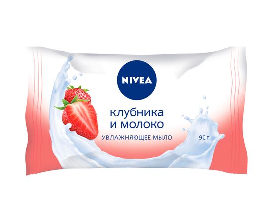 Твердое мыло Nivea Клубника и молоко 90 г (4005808824328)
