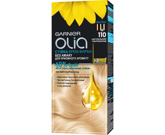 Краска для волос Garnier Olia 110 Натуральный ультраблонд 112 мл (3600542243834)