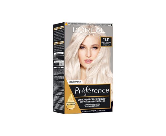 Фарба для волосся L'Oreal Paris Preference 11.11 - Холодний попелястий (3600523018277)