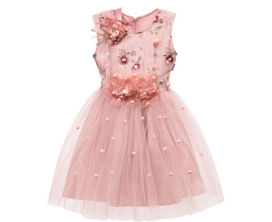 Плаття Tivido святкове з прикрасами (2122-110G-peach), зображення 2