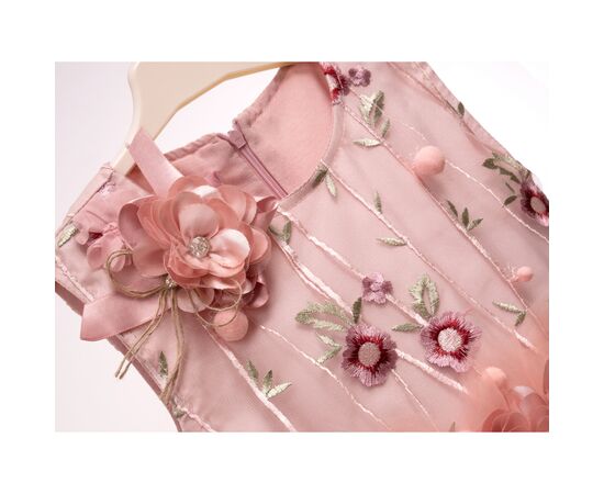 Плаття Tivido святкове з прикрасами (2122-110G-peach), зображення 3