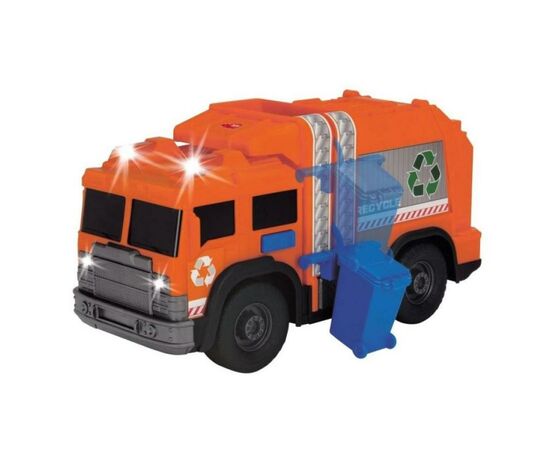 Спецтехніка Dickie Toys Сміттєвоз з баком зі св. та зв.ефектами (3306001), зображення 2 Спецтехніка Dickie Toys Сміттєвоз з баком зі св. та зв.ефектами (3306001), зображення 2