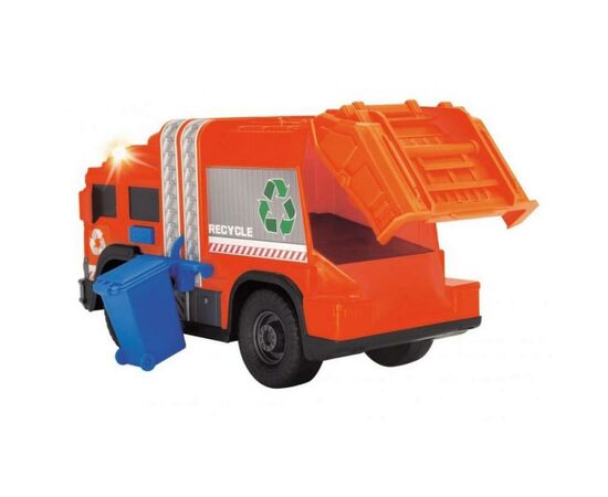 Спецтехніка Dickie Toys Сміттєвоз з баком зі св. та зв.ефектами (3306001), зображення 3 Спецтехніка Dickie Toys Сміттєвоз з баком зі св. та зв.ефектами (3306001), зображення 3