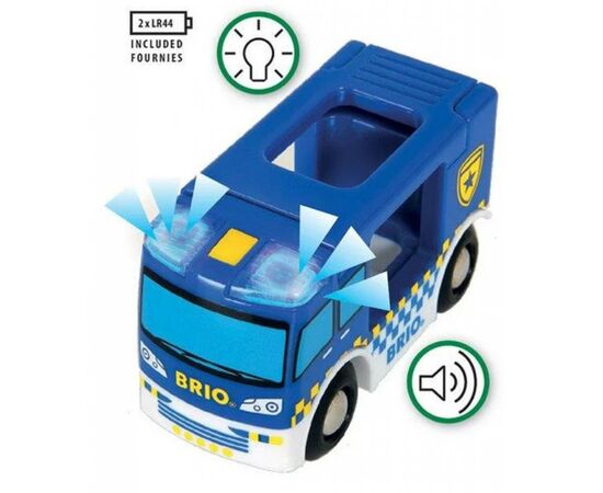 Железная дорога Brio World Полицейский фургон (33825), изображение 4 Железная дорога Brio World Полицейский фургон (33825), изображение 4